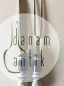 Rosenthal Blå Bjørn Wiinblad Siena Forskærer Sæt i Keramik og Rustfrit Stål