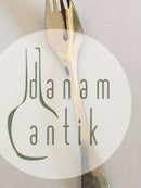 「Largo」ランチフォーク (ステンレススチール)。 DKF Lundtofte。 