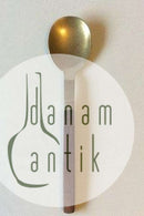 Almue Cohr黄铜和木头，服务勺子