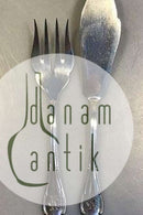 Tysk Plet Fiskebestik til 8 Pers samt Serveringsdele (18 dele)