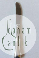 Zweischneidiges Cohr-Speisemesser aus Silberblech mit Klinge