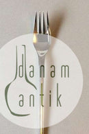 Farina Silberblech Tafelgabel Dänische Krone Silber