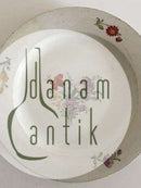 Antiker Königlicher Kopenhagener Teller mit Blumendekor 1790-1810