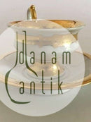 Royal Copenhagen Empire Kop med underkop 1820-1850.