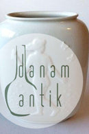 Royal Copenhagen Blanc de Chine Vase mit nacktem Mädchen und Jungen Nr. 4117