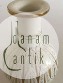 Royal Copenhagen Blanc de Chine Vase mit Gold von Arno Malinowski Nr. 3309