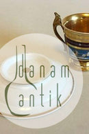 Royal Copenhagen Empirekop i Sevresstil dekoreret med stridsvogne og kvindesilhuet. Fra 1820-1850