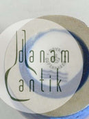 Royal Copenhagen Kristallglasur Vase in blau.