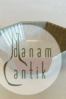 Royal Copenhagen Achteckige Crackle-Schale Nr. 212/3419