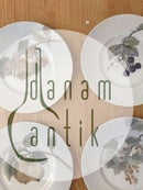 Royal Copenhagen Art Nouveau Tallerkener med frugter No 10520