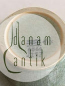 Royal Copenhagen Cracle Glaze vase in Green and gold with grapes