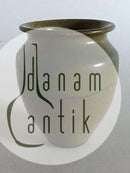 Royal Copenhagen Frühe Steinzeugvase mit olivgrüner Glasur