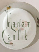 Antique Royal Copenhagen Plate with Flower Decoration 1790-1810