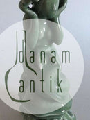 Royal Copenhagen Mermaid Figurine by Olga Wagner in Celedon Glaze. Measures 26cm. 2st quality