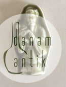 Royal Copenhagen Stoneware Relief Figurine of Japanese Monk with child. Glaze Trial