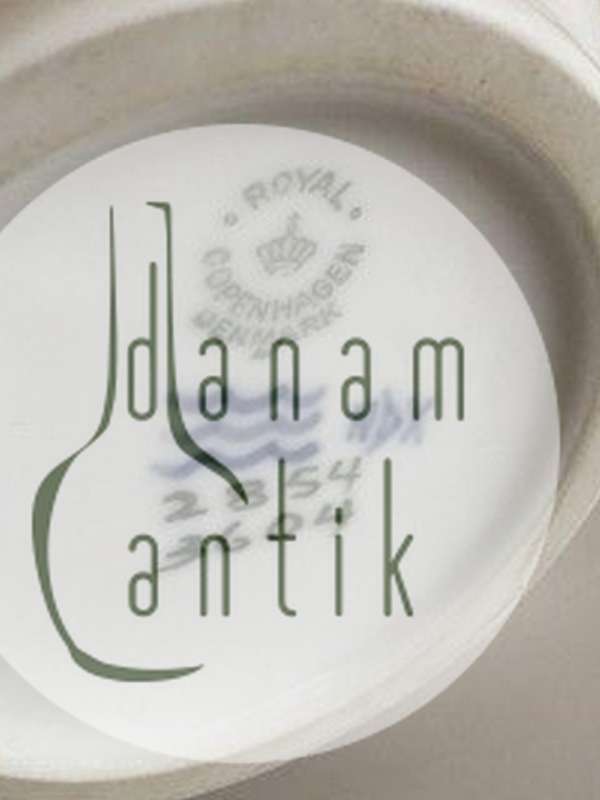 Royal Copenhagen Art Nouveau Vase med landskabs motiv No 2854/3604