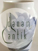 Royal Copenhagen Art Nouveau vase No 845/1217 with Blue Flower Motif