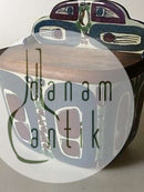 Royal Copenhagen Earthenware Salt Jar with Wooden Lid No. 180/261 for wall display