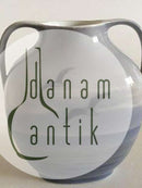 Royal Copenhagen Vase with Two Handles No 579/227 with Sailboat Motif