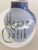 Royal Copenhagen Vase No 99/45A Blå med Hvide Svaner