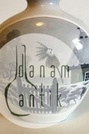 Royal Copenhagen Art Nouveau Unika Vase af Harald Henriksen med vinter motiv