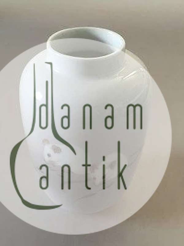 Royal Copenhagen Art Nouveau Unika vase med mus af Frederik August Hallin fra 1894 No 4709