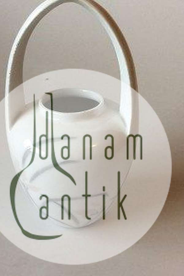 Royal Copenhagen tidlig unika vase af Oluf Jensen fra Marts 1891 no. 2541