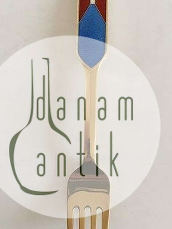 Anton Michelsen-Gedenkgabel aus vergoldetem Sterlingsilber von 1969.