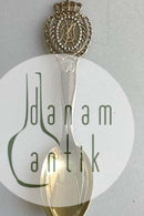 アントン・ミケルセン記念スプーン（金メッキスターリングシルバー）1933年製。