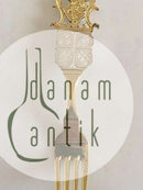 Anton Michelsen Commemorative Fork In gilded Sterling Silver from 1914. 