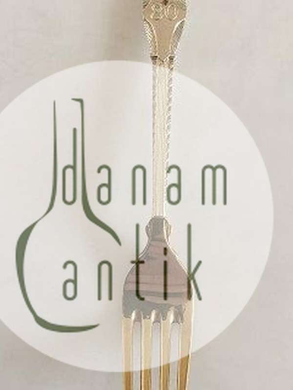 Anton Michelsen-Gedenkgabel aus vergoldetem Sterlingsilber von 1898.