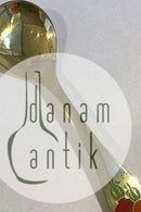 Georg Jensen Jahreslöffel 1996 aus vergoldetem Sterlingsilber mit Emaille