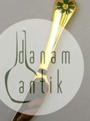 Georg Jensen Annual Knife 1982 in gilded Sterling Silver with enamel.