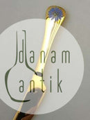 Georg Jensen Årskniv 1980 i Forgyldt Sterling Sølv med emalje.