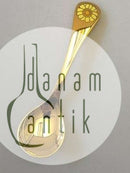 Georg Jensen Årsske 1973 i forgyldt Sterling Sølv