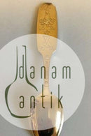 P. Hertz Forgyldt Sterling Sølv "Dronningeskeen 1990" No 440