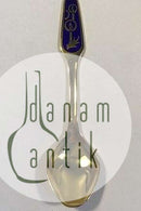 Meka Sterling Sølv forgyldt Juletheske 1979.