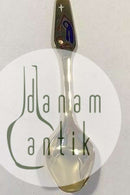 Meka Sterling Sølv  forgyldt Juletheske 1978