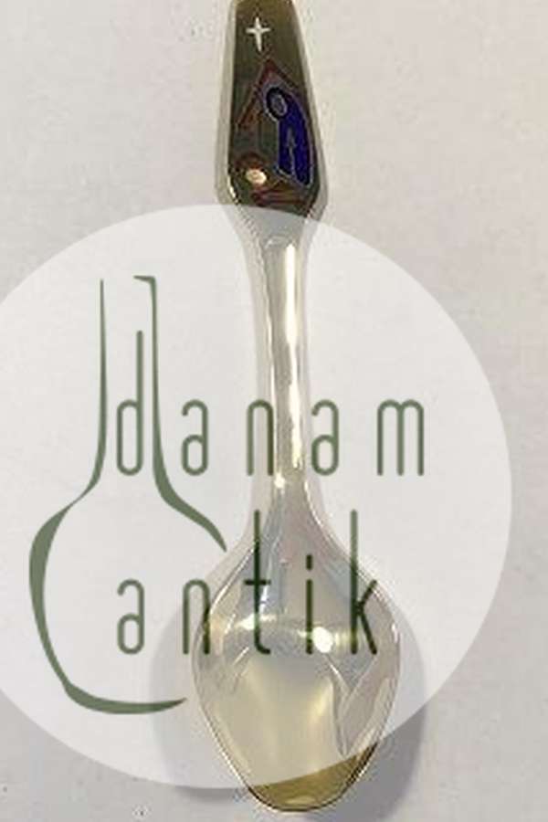 Meka Sterling Sølv  forgyldt Juletheske 1978