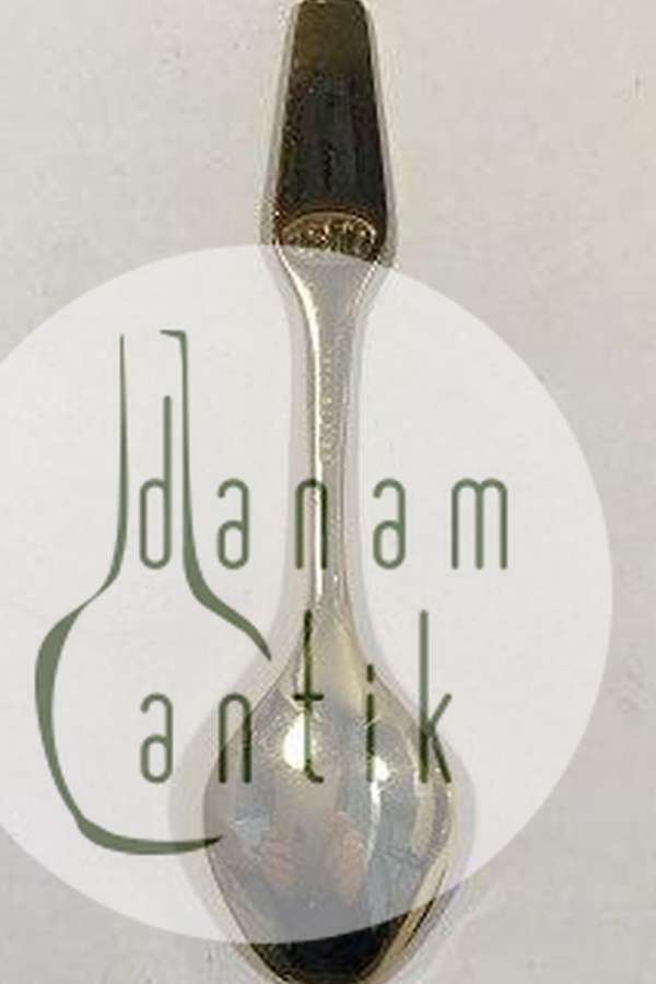 Meka Sterling Sølv forgyldt Juletheske 1977.