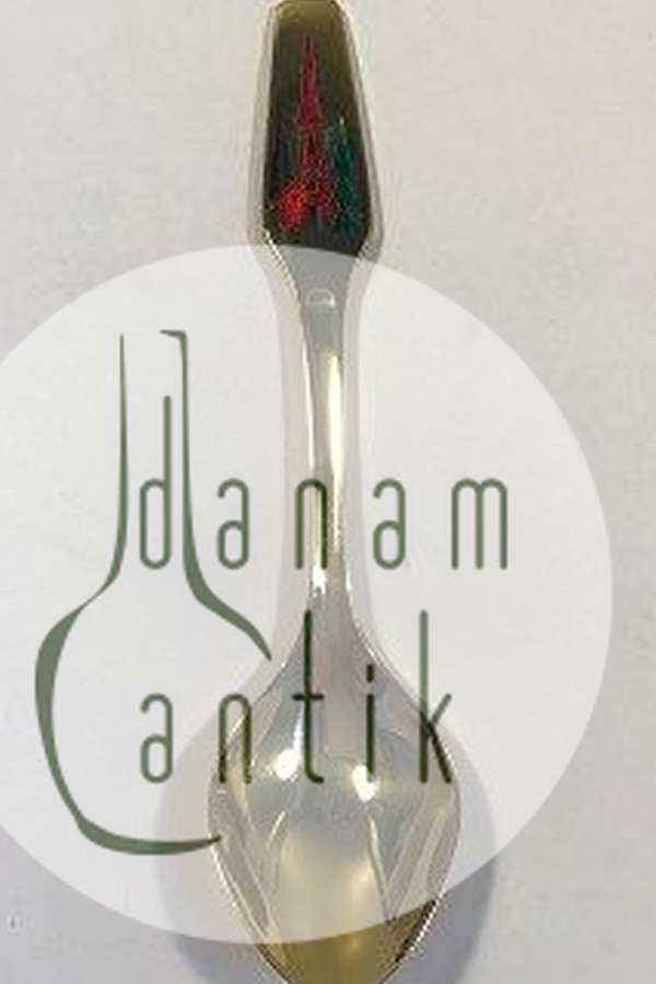 Meka Sterling Sølv forgyldt Juletheske 1972