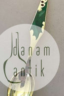 Sorenco Christmas Spoon  made of gilded sterling silver with blue enamel. Measures 16,5 cm (6 ½")