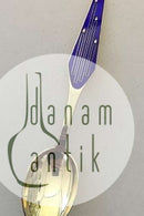 Sorenco Christmas Spoon 1965 made of gilded sterling silver with enamel. Measures 16,5 cm (6 ½")