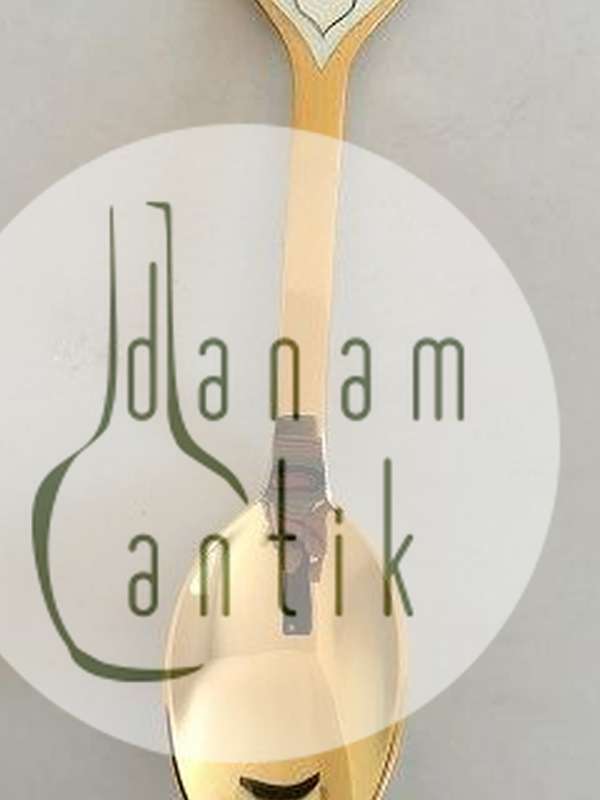 A. Michelsen 1978 Juleske  Forgyldt Sterling Sølv med Emalje