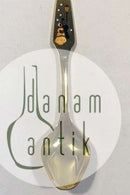 Meka Sterling Sølv forgyldt Juletheske 1975