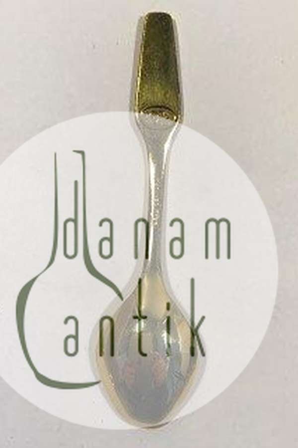 Meka Sterling Sølv forgyldt Juletheske 1974.