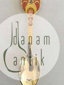 A. Michelsen 1972 Juleske Forgyldt Sterling Sølv med Emalje