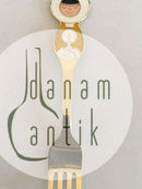 A. Michelsen 1969 Julegaffel Forgyldt Sterling Sølv og Emalje