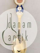 A.ミケルセン 1969 クリスマス スプーン ゴールドプレート スターリングシルバー エナメル