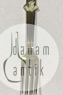 A. Michelsen 1943 Julegaffel  Forgyldt Sterling Sølv med Emalje